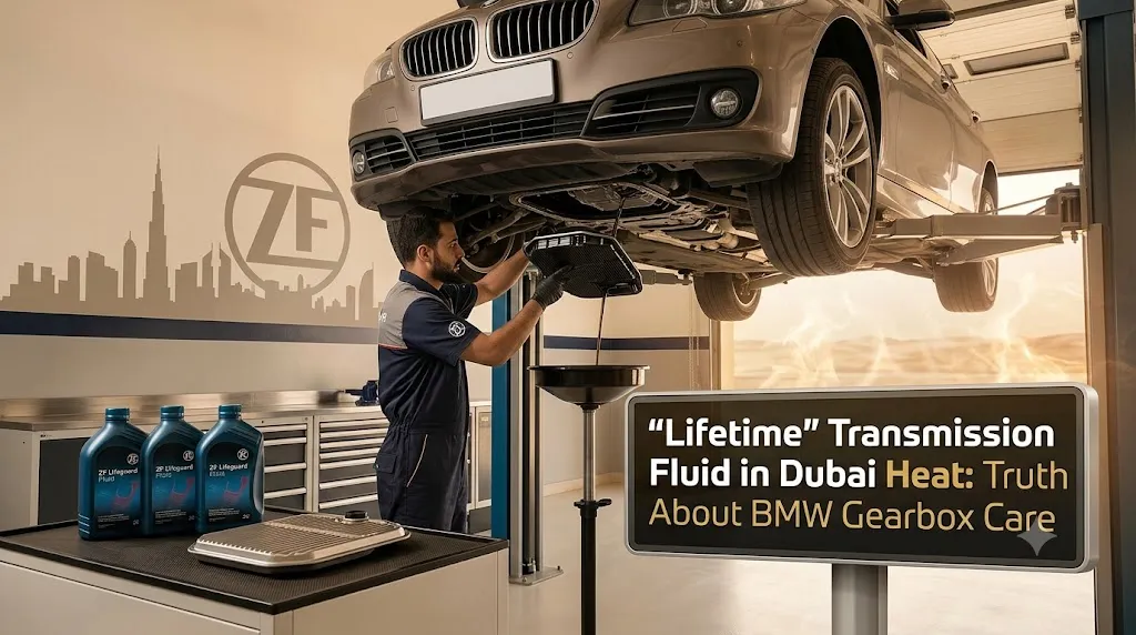 "Lifetime" Transmission Fluid in Dubai Heat: The Truth About BMW Gearbox Care