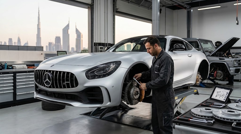 Mercedes AMG GT repair and service in Dubai by independent specialist mechanics