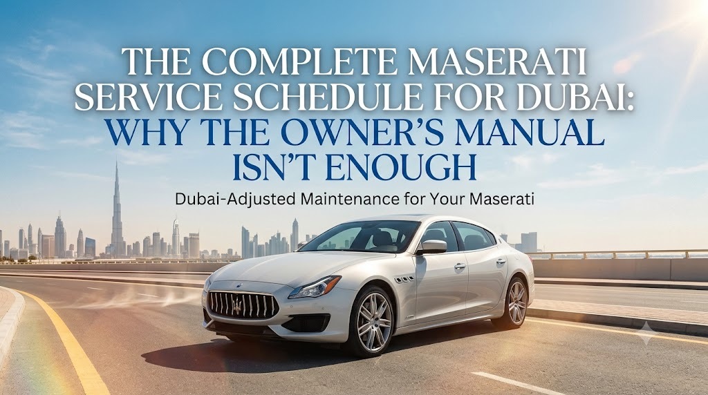 The Complete Maserati Service Schedule for Dubai: Why the Owner's Manual Isn't Enough