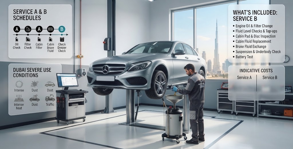 Mercedes Service Dubai: Schedules, Costs and What’s Included